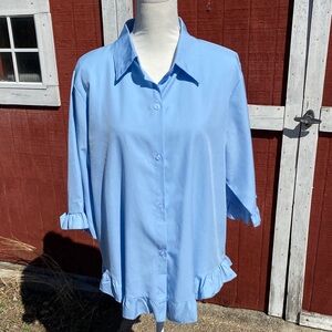 4/$20 light blue button down top